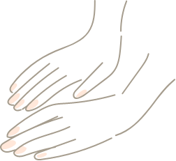 マッサージする手